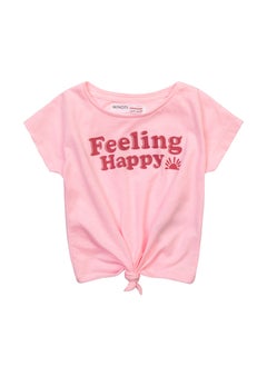 MINOTI Kids Girls Tie front T-shirt  - Image 1