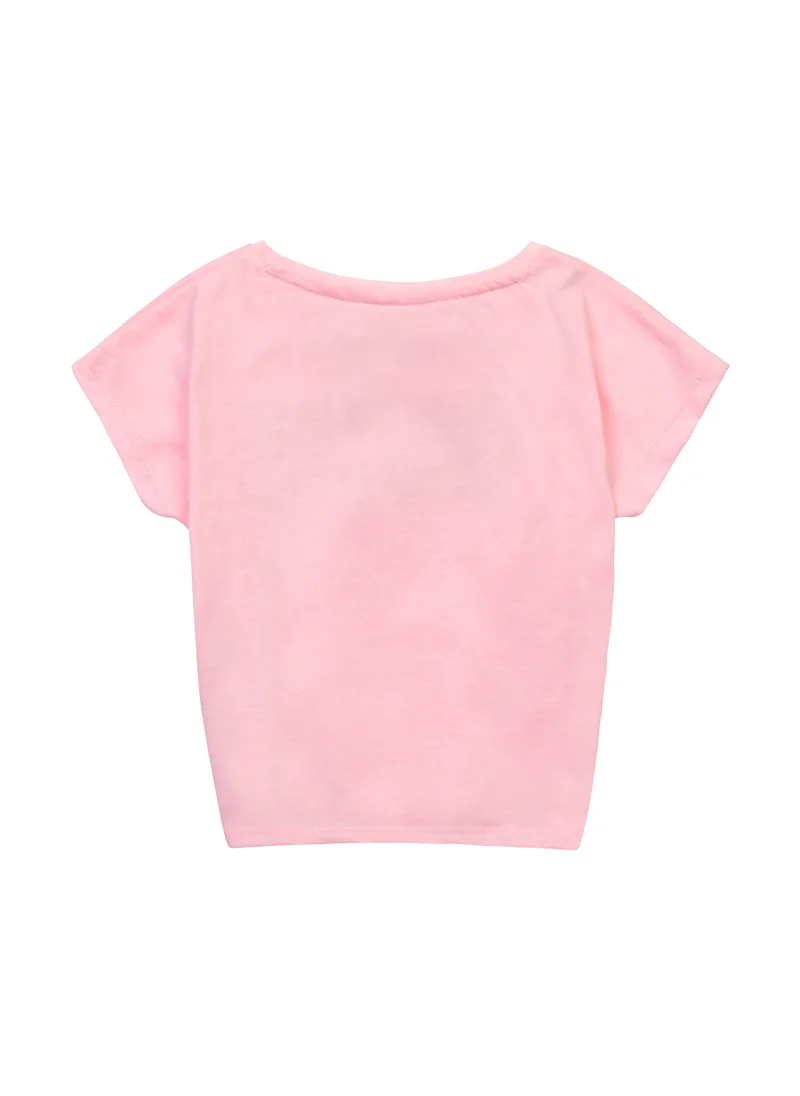 مينوتي Kids Girls Tie front T-shirt