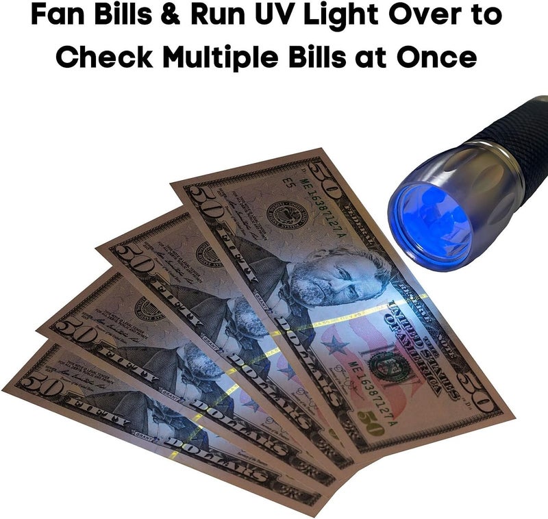 Dri Mark UV Pro Proprietary UV Flashlight Document Fraud & International Counterfeit Money Detection - Detects Pet Urine, Stains & Cleanliness - Loss & Fraud Protection - Batteries Included - Image 5