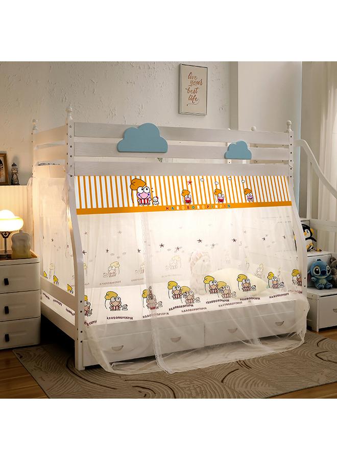 Bluejw Embroidered Dormitory Zipper Mosquito Net Student Bunk 1m1.2 Single Bed Curtain Shading Integrated 1.5 Mitt Encryption - Image 1