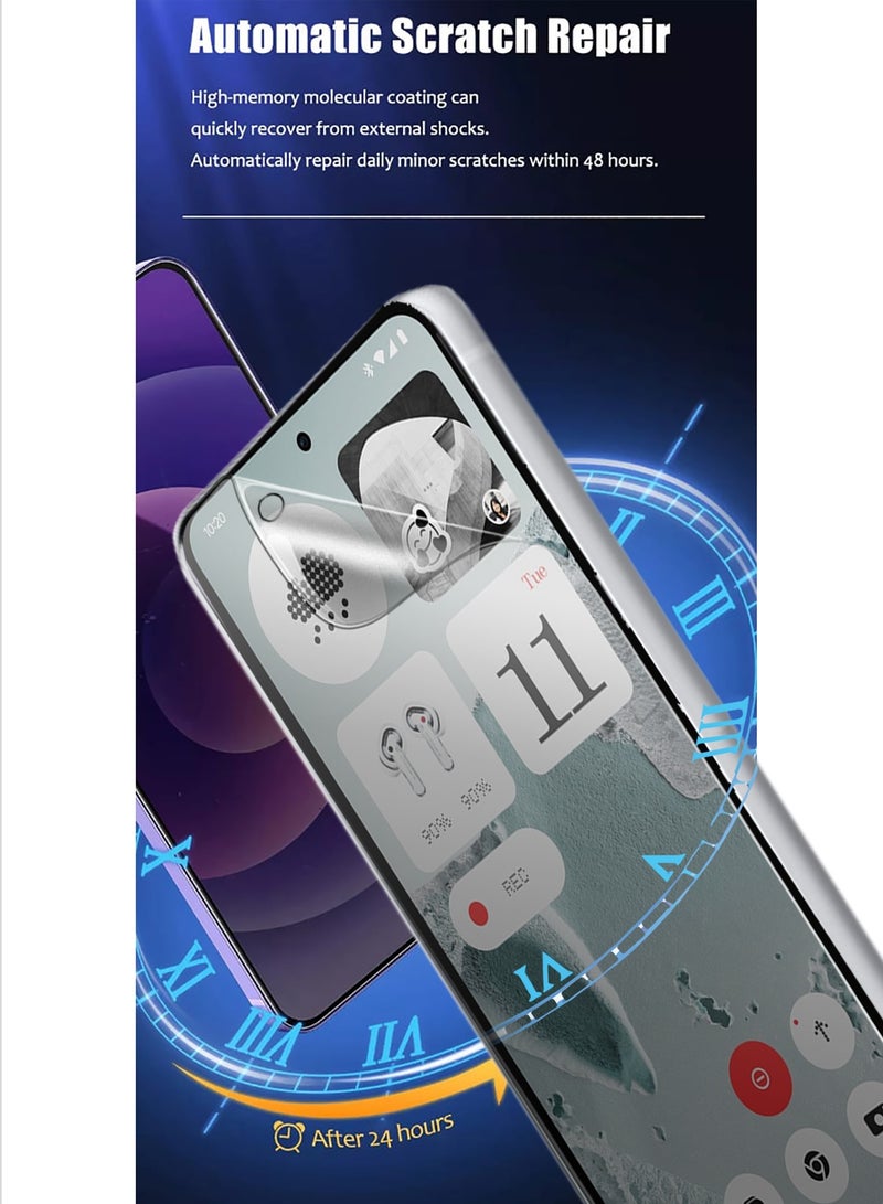 Wtech Nothing CMF Phone 2 Pro 5G 2025 Premium Hydrogel Film Thin and Flexible Screen Protector (MSHFMN) - Clear - Image 3