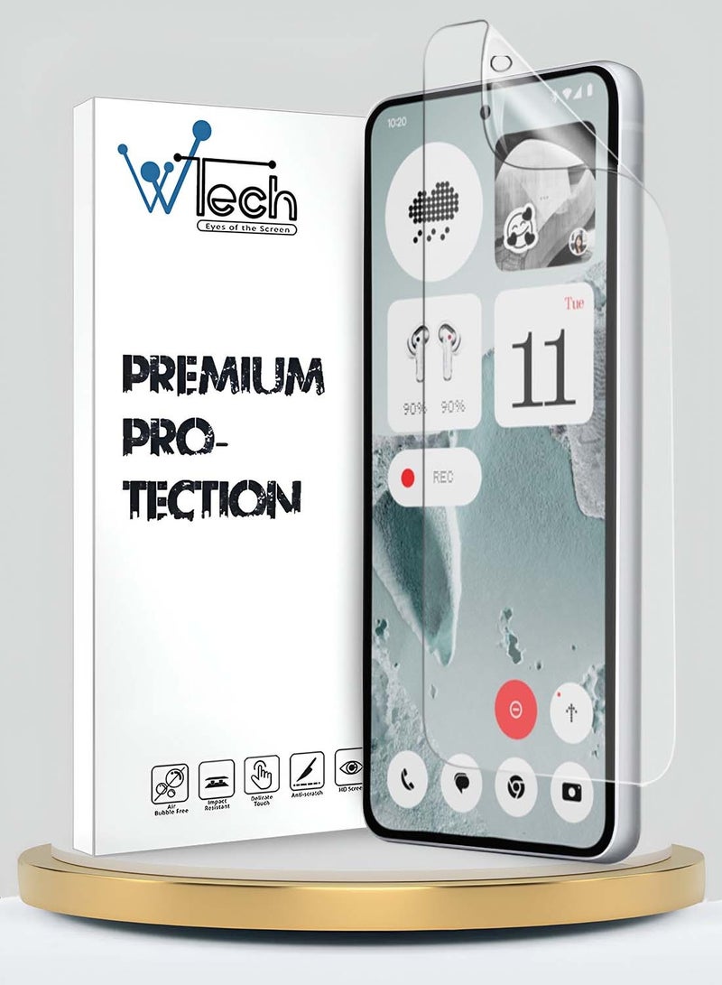 Wtech Nothing CMF Phone 2 Pro 5G 2025 Premium Hydrogel Film Thin and Flexible Screen Protector (MSHFMN) - Clear - Image 1