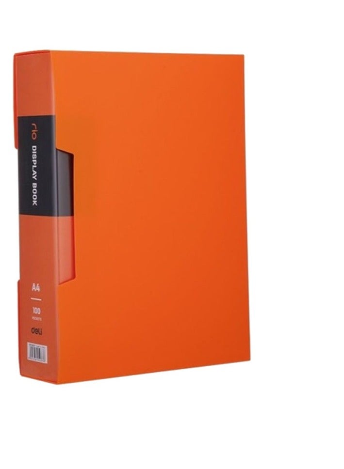 Deli 100-Pocket Rio Display Book File Assorted Color - Image 2