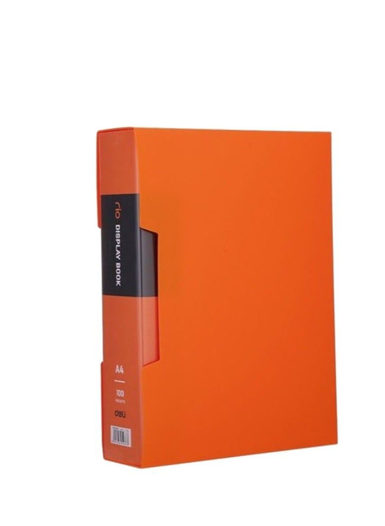 Deli 100-Pocket Rio Display Book File Assorted Color - Image 3