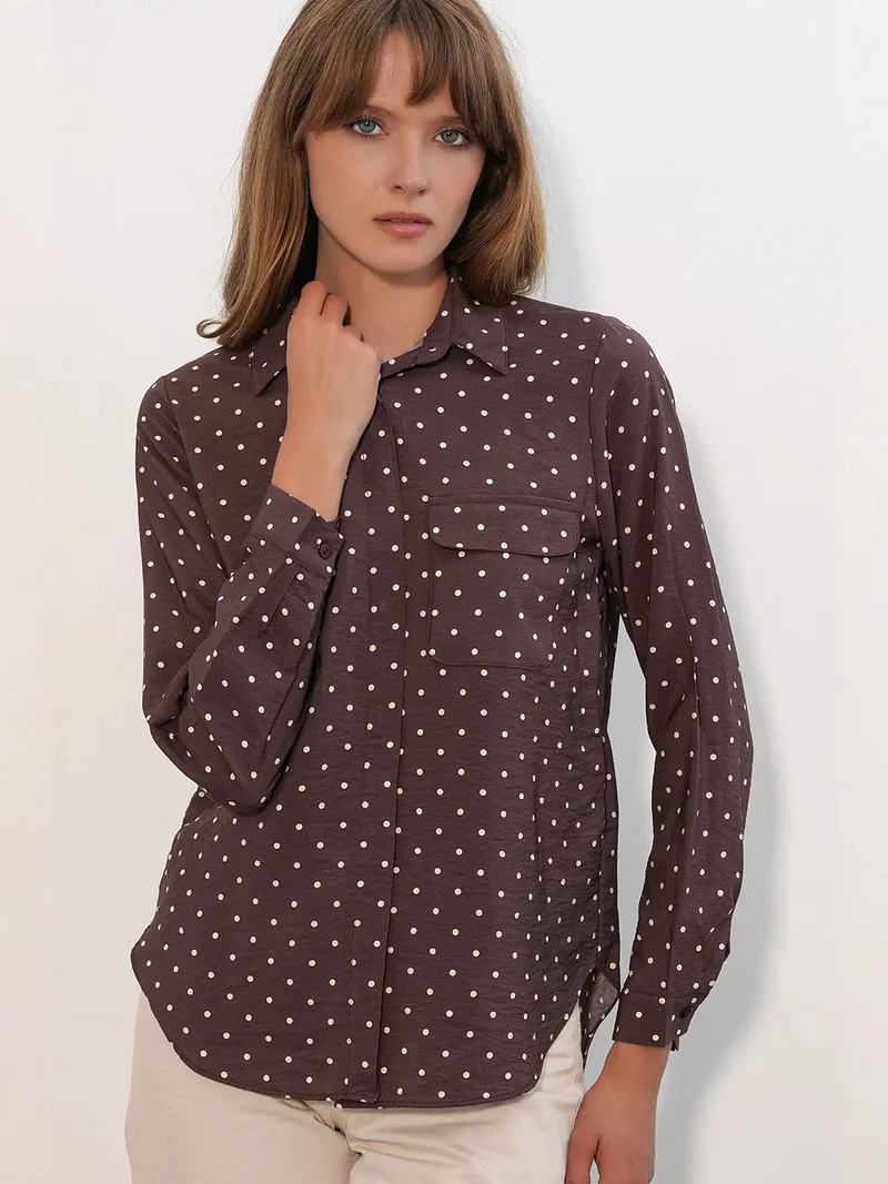 BDART Oversized Polka Dot Woven Shirt