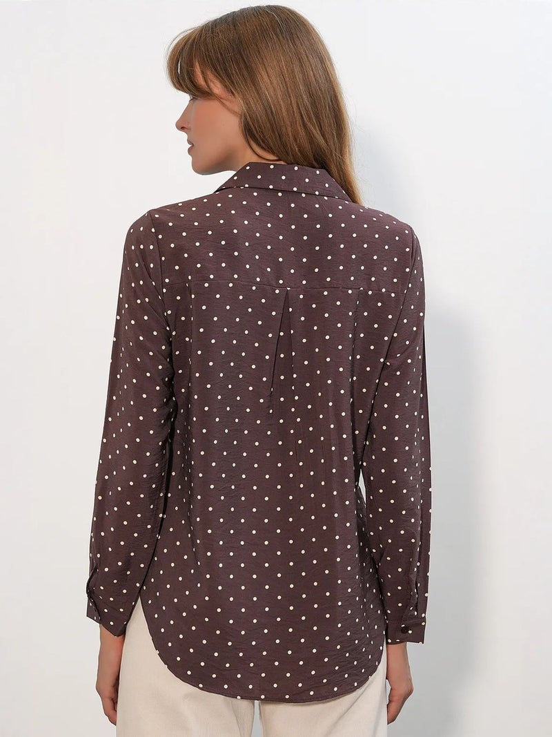 BIG DART BDART Oversized Polka Dot Woven Shirt - Image 3