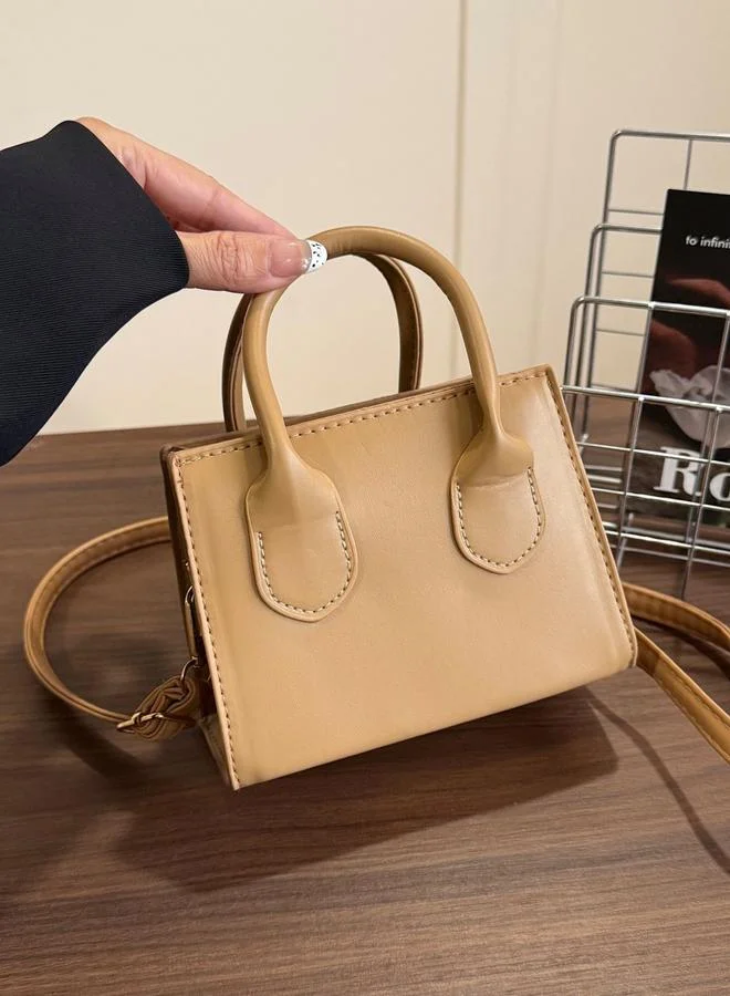 Take Two Beige Mini Shoulder Bag