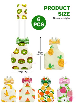 6 Pieces Bird Diapers, Washable Reusable Parrots Nappy with Waterproof Inner Layer Soft Small Pet Birds Flight Suit for Budgie Parakeet Cockatiel - view 3