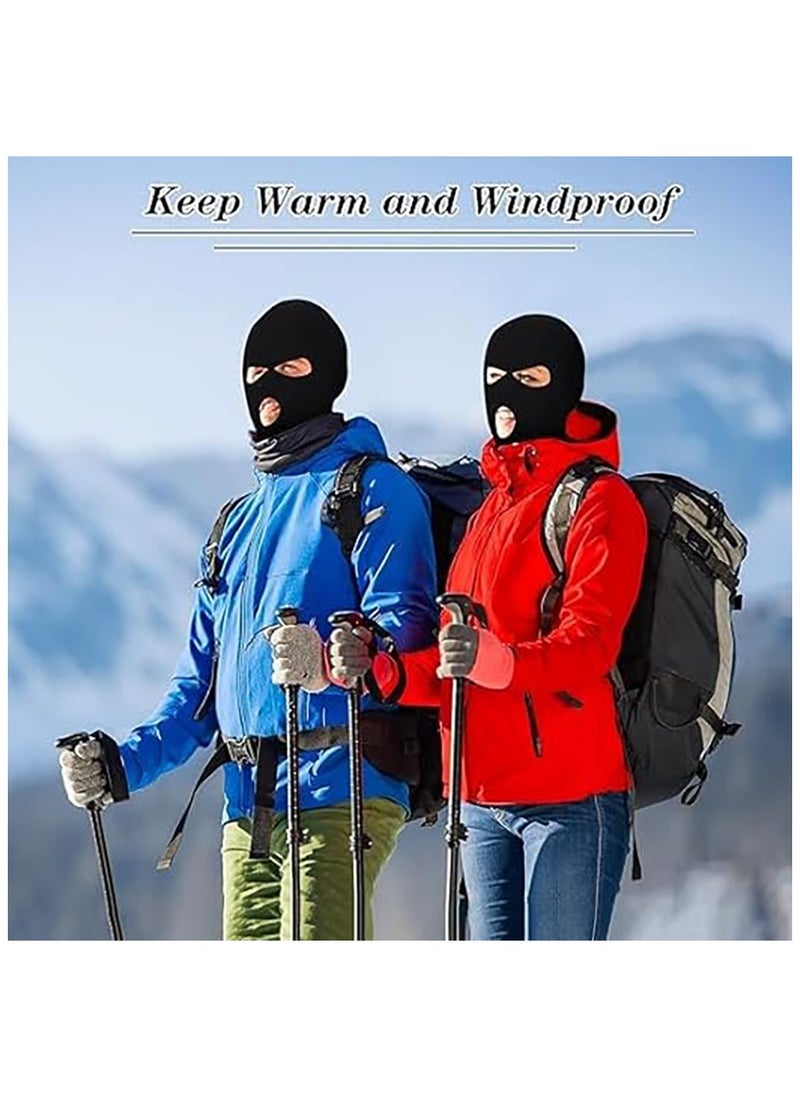 RATSAW 3 Hole Balaclava Full Face Mask Unisex Winter Neck Warm Knitted Balaclava Face Cover for Men Women Outdoor Sport Fishing Skiing One Size Fit All  - Image 4
