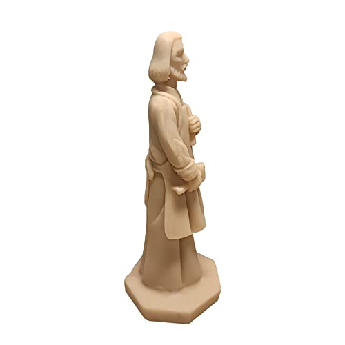 Cyberlight St Joseph Statue for Selling House Kit Resin Saint Joseph Figurine for Protecting Home with Instruction Card and House Prayer Complete Set (Beige) - Image 5