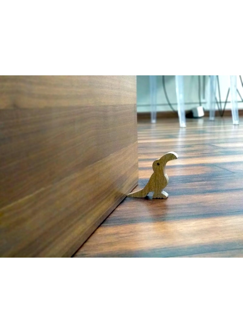 vah VAH New Toucan BirdDesign Small NonSlip Wooden Door Stoppers to Stop Or Jam The Doors  - Image 5