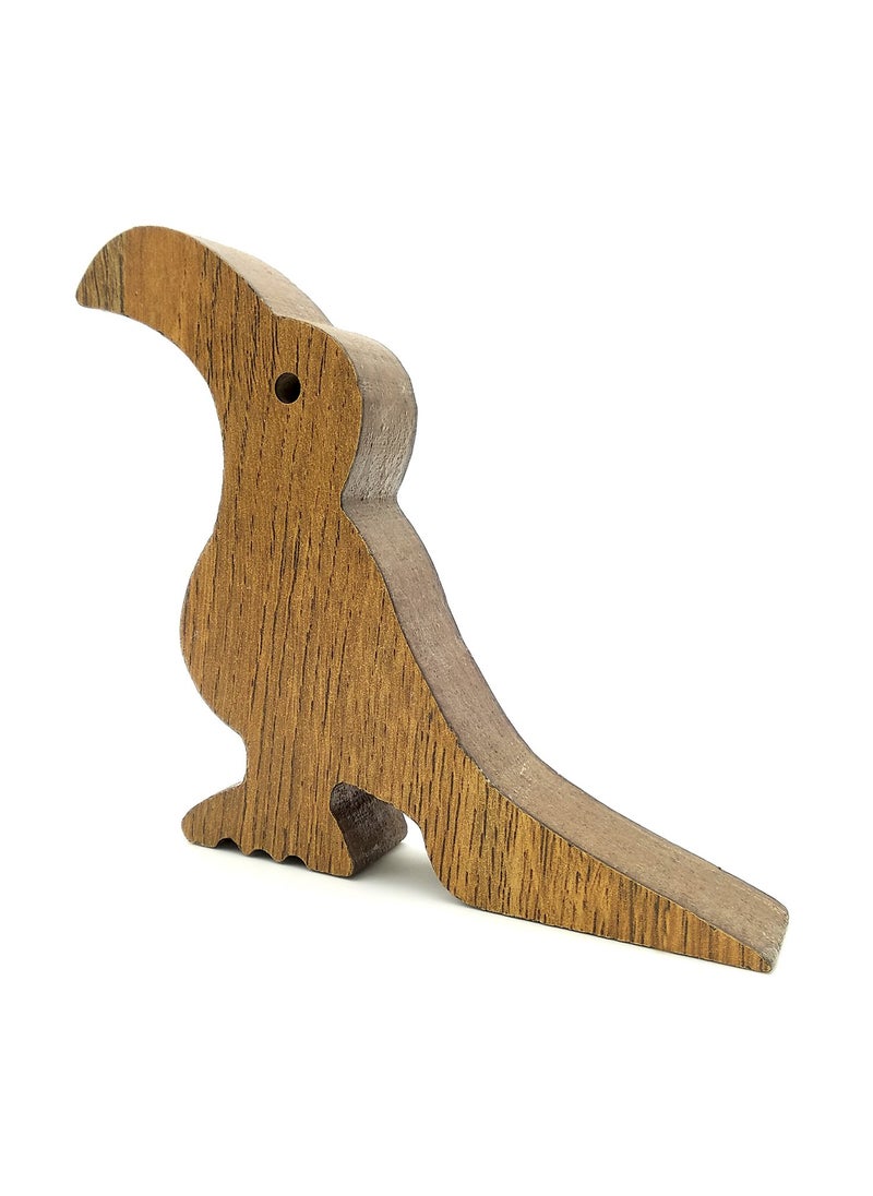 vah VAH New Toucan BirdDesign Small NonSlip Wooden Door Stoppers to Stop Or Jam The Doors  - Image 3