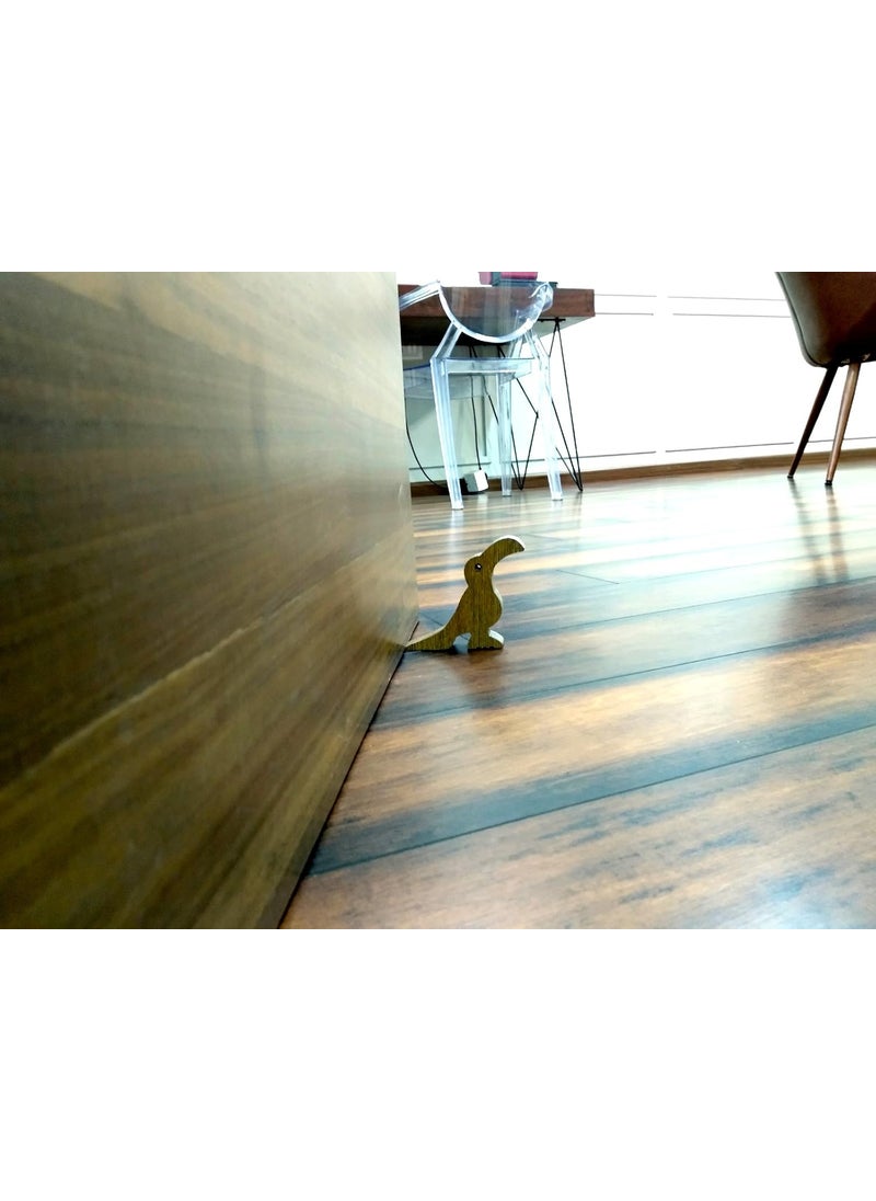 vah VAH New Toucan BirdDesign Small NonSlip Wooden Door Stoppers to Stop Or Jam The Doors  - Image 4