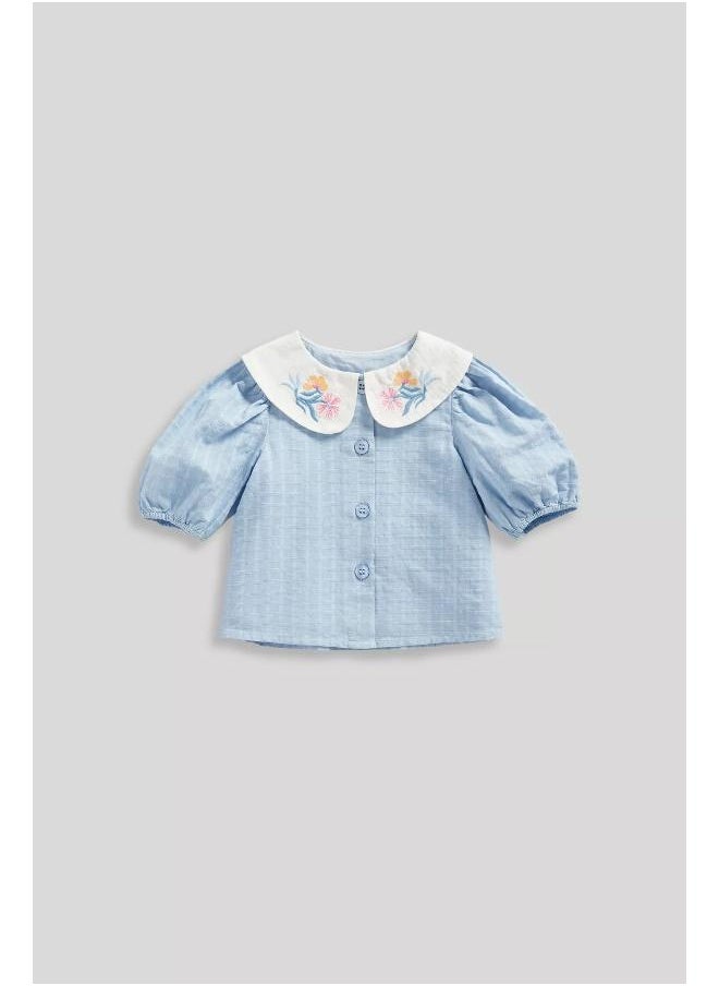 mothercare Embroidered Collar Blouse  - Image 1