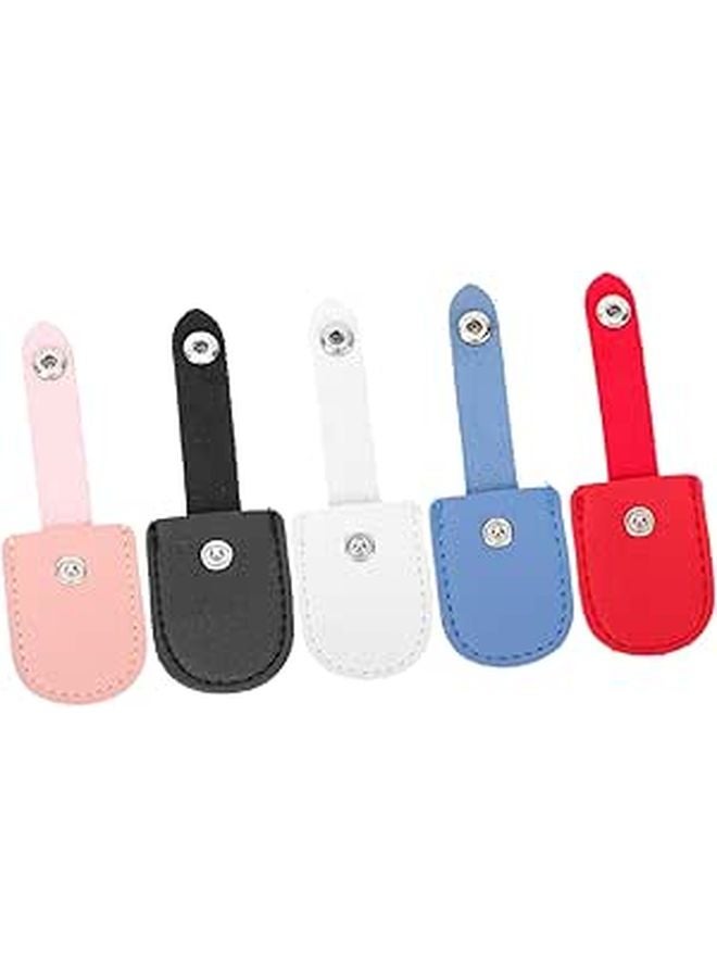5Pcs Protective PU Covers For Cuticle Nipper Scissor Non Skid Storage Case - Image 1