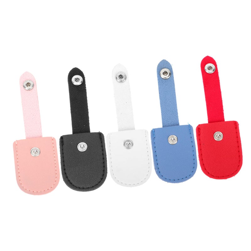 5Pcs Protective PU Covers For Cuticle Nipper Scissor Non Skid Storage Case - Image 2