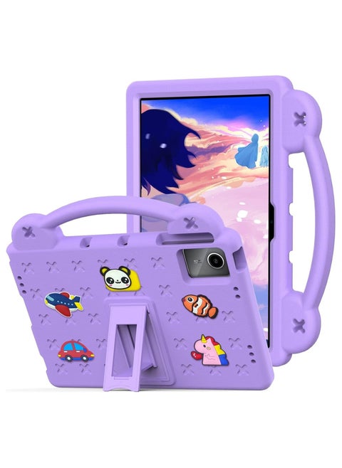 حافظة للأطفال لجهاز Huawei MatePad SE 11 (2024)، غلاف قوي من رغوة EVA مقاوم للصدمات، مزود بقاعدة لحماية الأطفال.