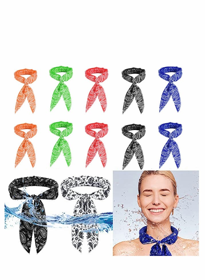 KASTWAVE Cooling Scarf Bandana Cold, Neck Wrap for Hot Weather Summer Ice Cool Coolers Collar Headband Women Men Heat Outdoor Activities Accessories - Image 1