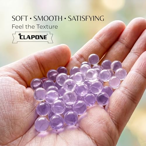 CLAPONE Gel Balls 7-8mm Water Bullets for Blaster Gun, High Absorbent Water Beads Ammo, Non-Toxic Gel Blaster Refill Balls for Shooting Practice, Decoration & Play (Purple, 10000 Pcs) - Image 3