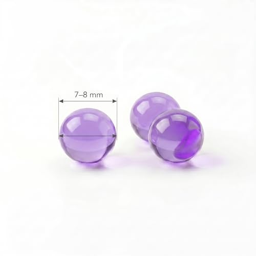 CLAPONE Gel Balls 7-8mm Water Bullets for Blaster Gun, High Absorbent Water Beads Ammo, Non-Toxic Gel Blaster Refill Balls for Shooting Practice, Decoration & Play (Purple, 10000 Pcs) - Image 2