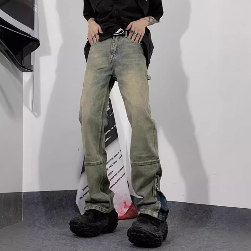 Unisex Classic Denim Jeans Loose Fit Daily Outdoor Wear - Image 2