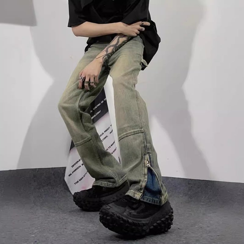 Unisex Classic Denim Jeans Loose Fit Daily Outdoor Wear - Image 1