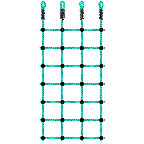 BeneLabel Climbing Cargo Net 30 x 77 Indoor Climbing net Outdoor Cargo Webbing Net Playground Climbing Net for Treehouse 100 Nylon Material Rope Ladder - Image 1