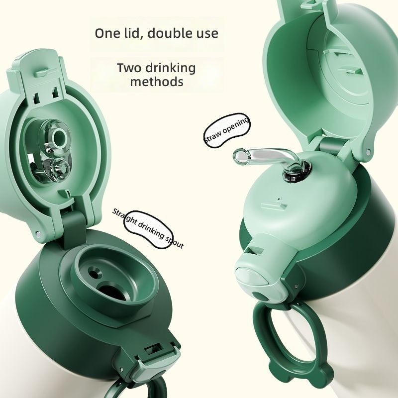 FUGUANG Kids Insulated Straw Cup with Handle, Food-Grade 316L Stainless Steel, 380ml/500ml Options - Image 4