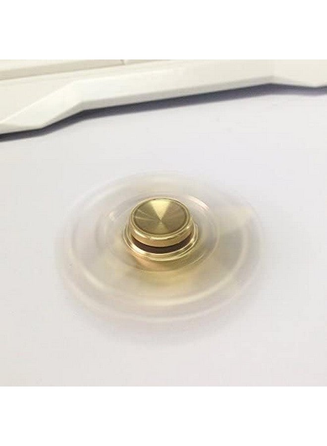 Premsons Premsons® Hand Spinner Desk Toy - High Speed Smooth Finger Spin Sensory Fidget Stress Relief Game Play for Kids & Adults - Birthday Party Gift - Metal - Gold Dual - Image 5