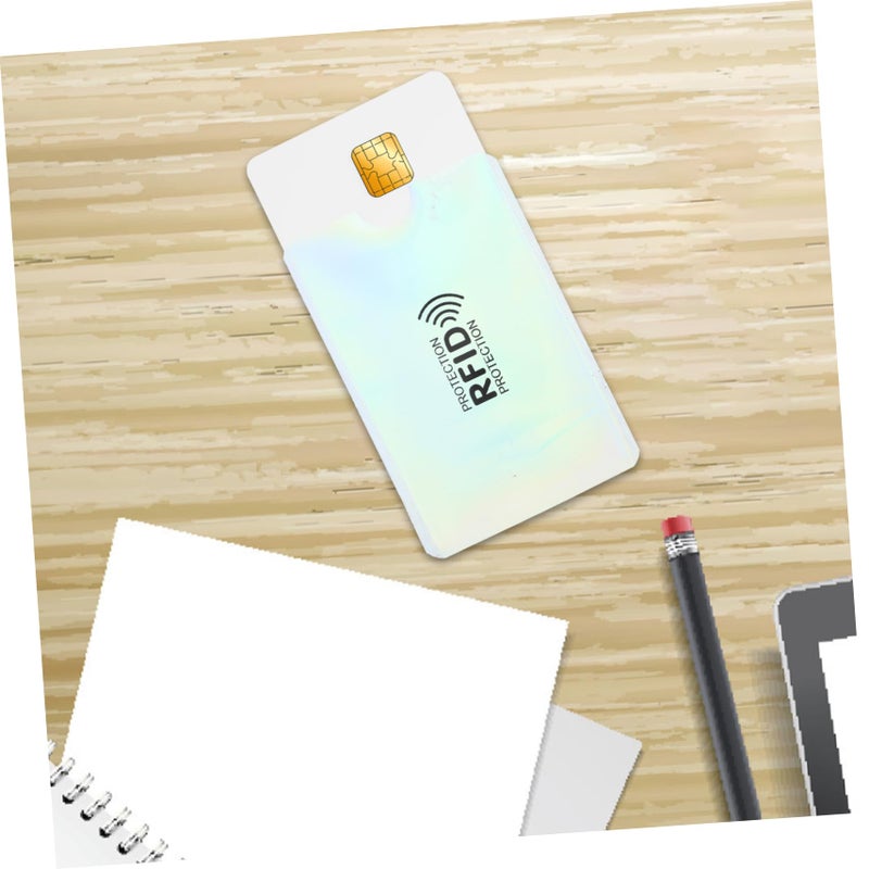 أغلفة بطاقات منع RFID، عبوة من 10 قطع، واقي البطاقات الائتمانية، تمنع المسح الضوئي، للاستخدام في السفر والأعمال - Image 3