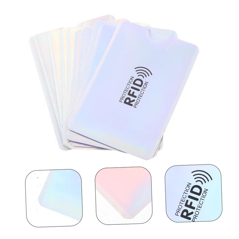 أغلفة بطاقات منع RFID، عبوة من 10 قطع، واقي البطاقات الائتمانية، تمنع المسح الضوئي، للاستخدام في السفر والأعمال - Image 5