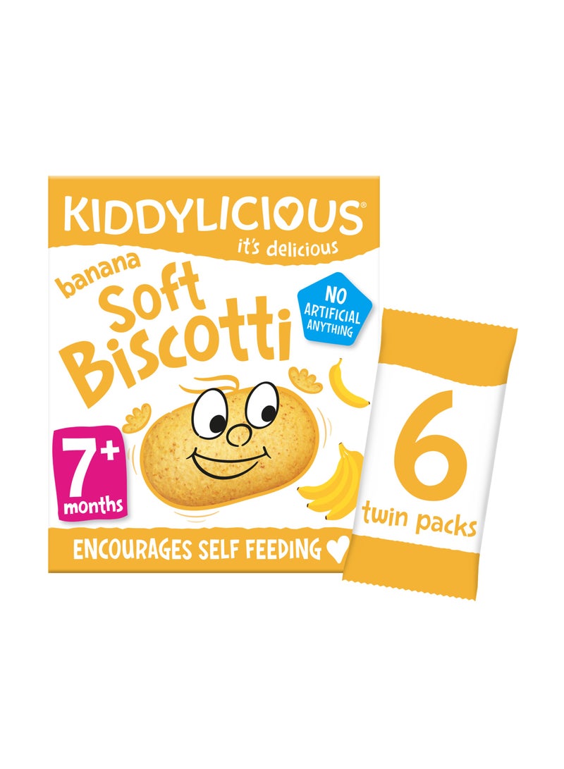 Kiddylicious Yummy Baked Banana Soft Biscotti For Kids 6 x 20g - Image 3