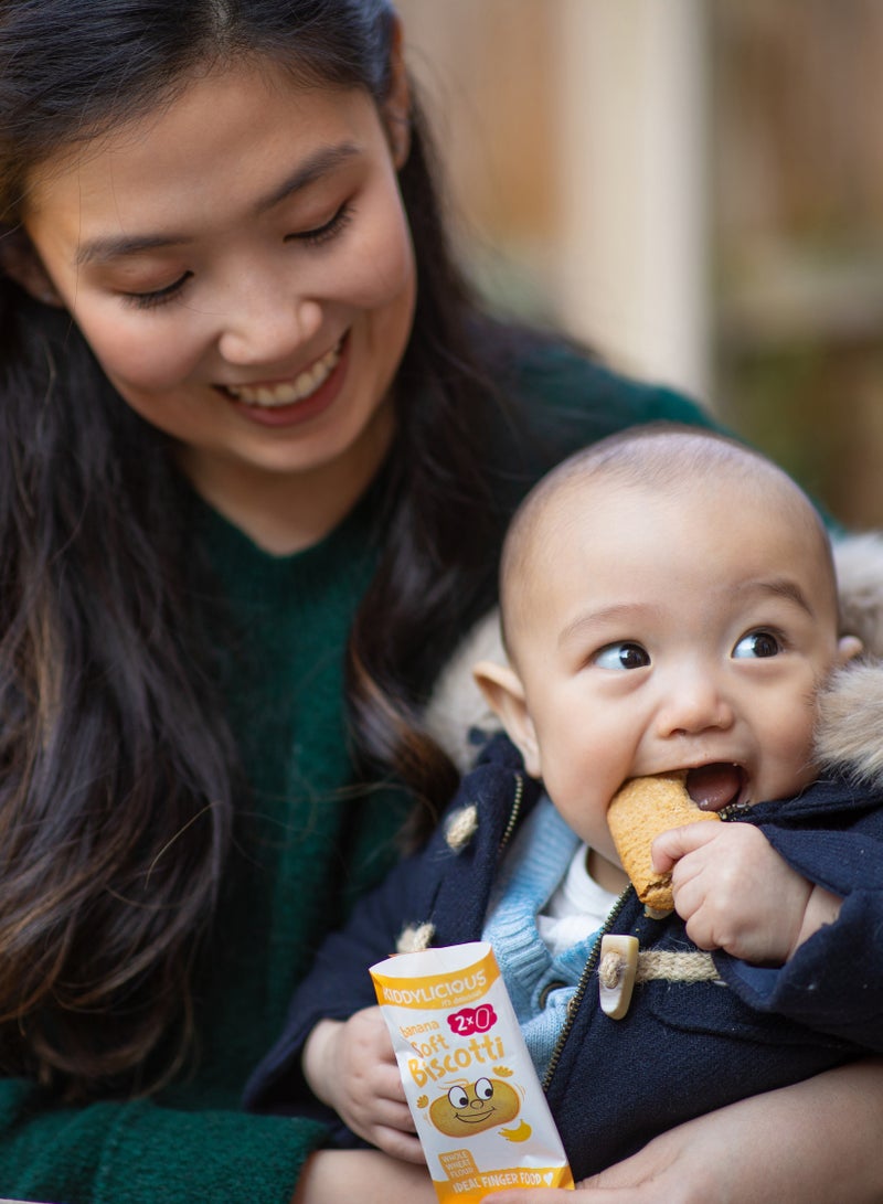 Kiddylicious Yummy Baked Banana Soft Biscotti For Kids 6 x 20g - Image 5