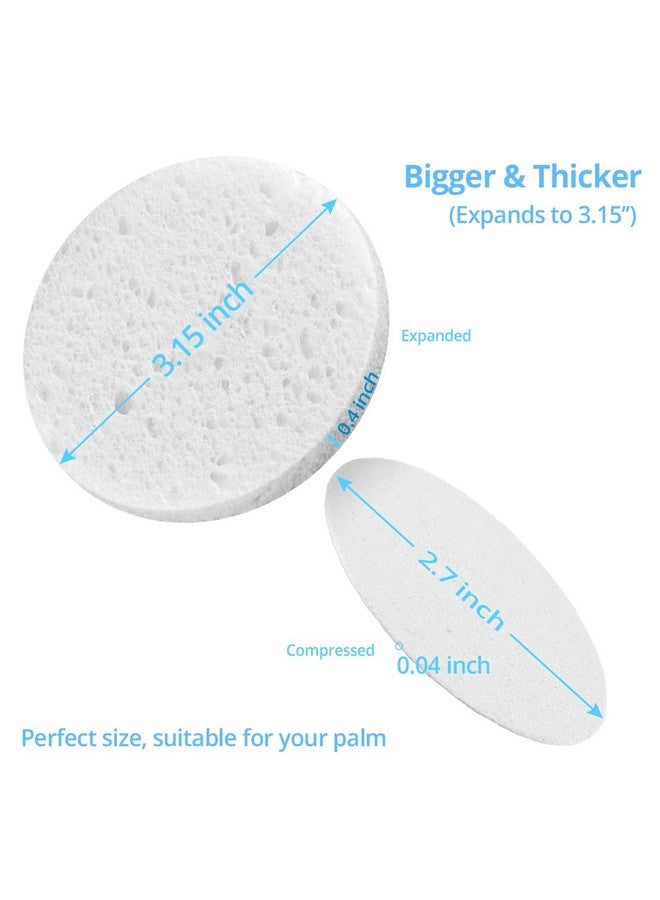 FINTOZER Natural Facial Cleansing Sponges 20 Count Compressed Facial Sponges Cellulose Reusable Soft Cosmetic Esponjas Para Faciales For Professional Makeup Removal Facials Spa Exfoliator Skin Massage - Image 5