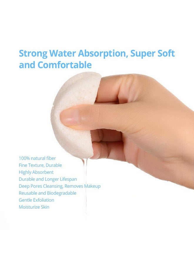 FINTOZER Natural Facial Cleansing Sponges 20 Count Compressed Facial Sponges Cellulose Reusable Soft Cosmetic Esponjas Para Faciales For Professional Makeup Removal Facials Spa Exfoliator Skin Massage - Image 4
