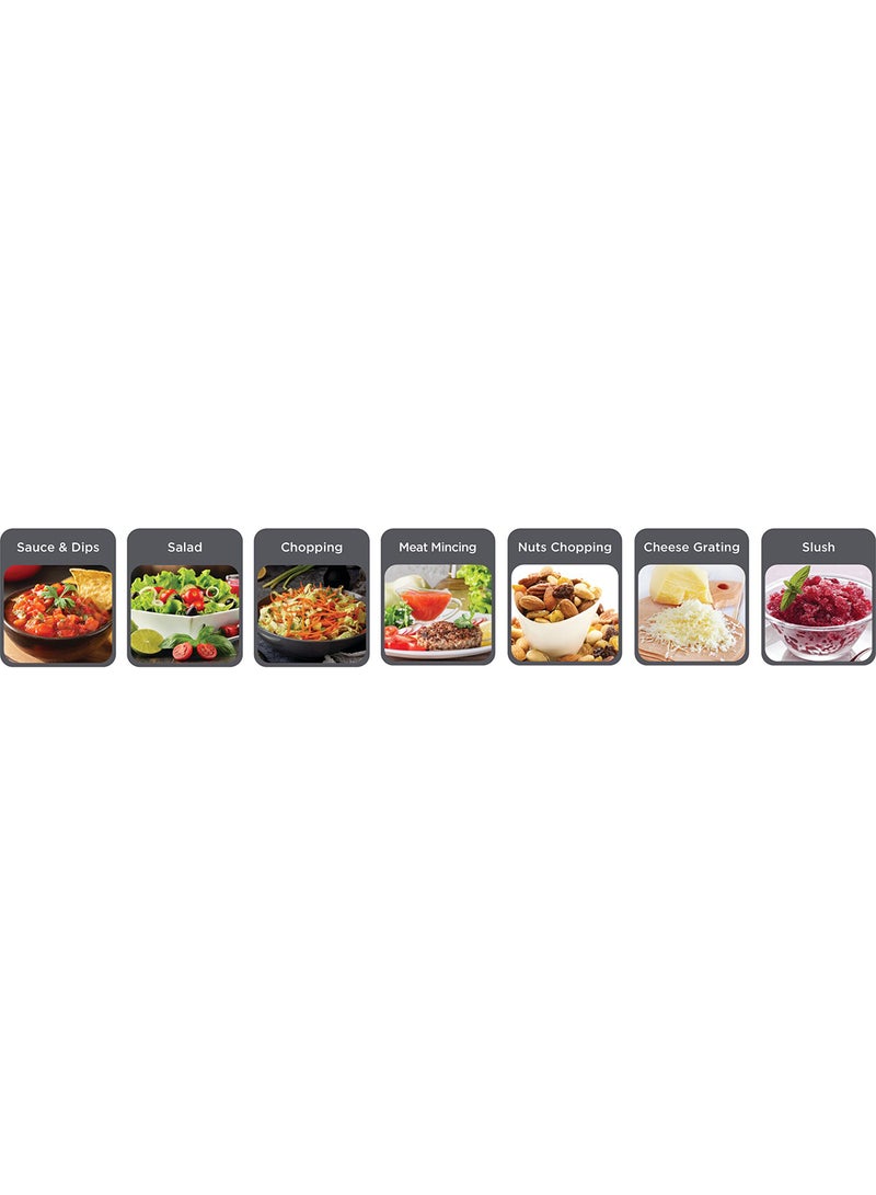 BLACK+DECKER Vertical Chopper With Glass Bowl - 1.2 L 400 W GC430-B5 Multicolour - Image 5