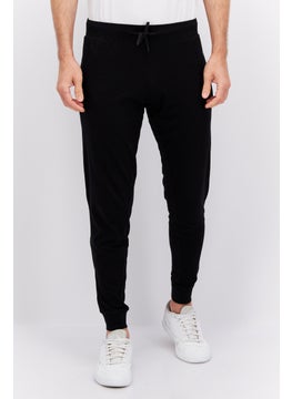 Men 2 Piece Brand Logo Jogger Pants, Black