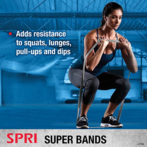 SPRI Superbands - Resistance Band for Assisted Pull-ups, Core Fitness, and Strength Training Resistance Exercises - Versatile Tool for Flexibility, Stamina, and Balance - 1", Red - Image 3