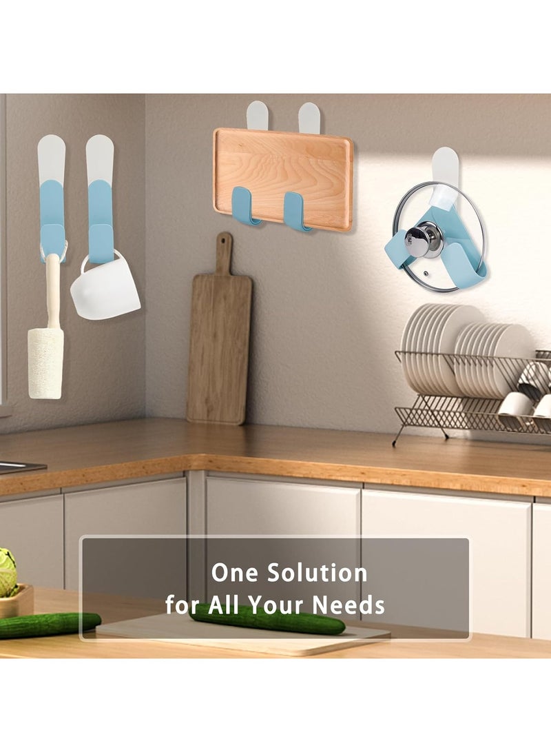 Bukela 3 Pack Pot Lid Organizer Inside Cabinet, No Drilling Adhesive Pot Lid Holder Storage for Under Cabinet Door Wall Mount, Adjustable Kitchen Cutting Board Pan Lid Organizers - Image 3