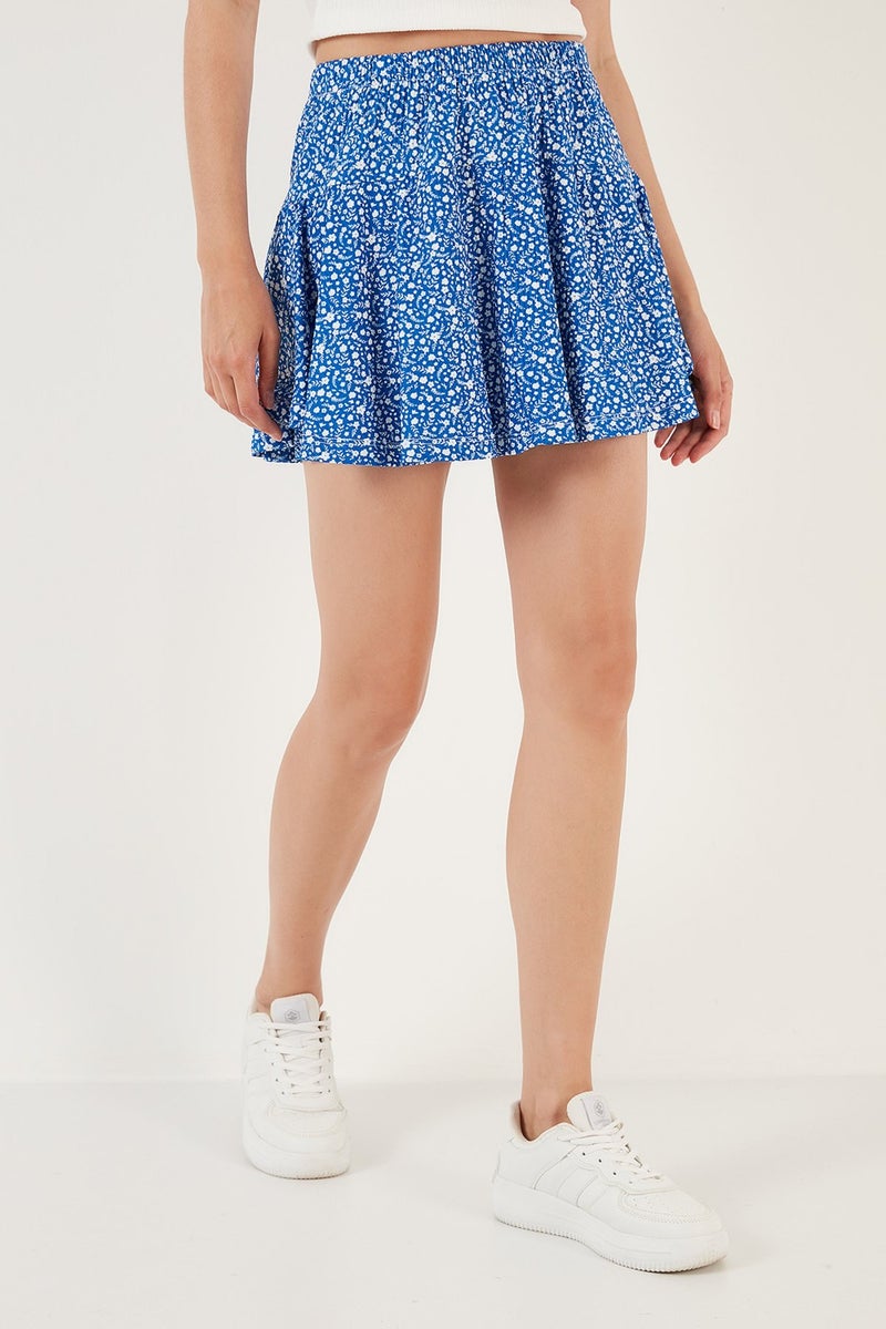 Lela Floral Elastic Waist Short Skirt Women's Skirt 5864024  - Image 3