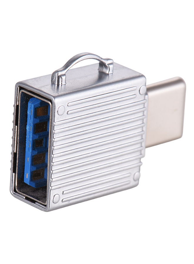 NIBEMINENT USB Type-C Converter Adapter Silver - Image 2