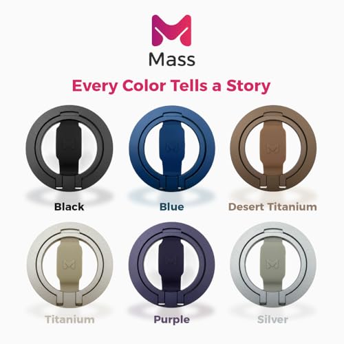 Mass Limber 2.0 Grip – Magnetic Phone Stand, Vertical & Horizontal Holder, Ergonomic Comfortable Grip, Slim Titanium Aluminum Design, Strong Magnetic Hold, Durable Build, Desert Titanium by Mass - Image 3