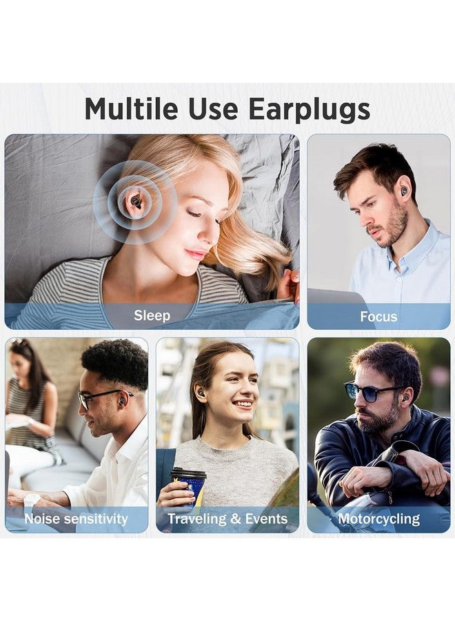 Jubobu Ear Plugs For Noise Reduction, Reusable Earplugs For Sleeping,Silicone Ear For Sleep,Noise Sensitivity & Flights,4 Silicone Sleeves With Storage Box - Image 2
