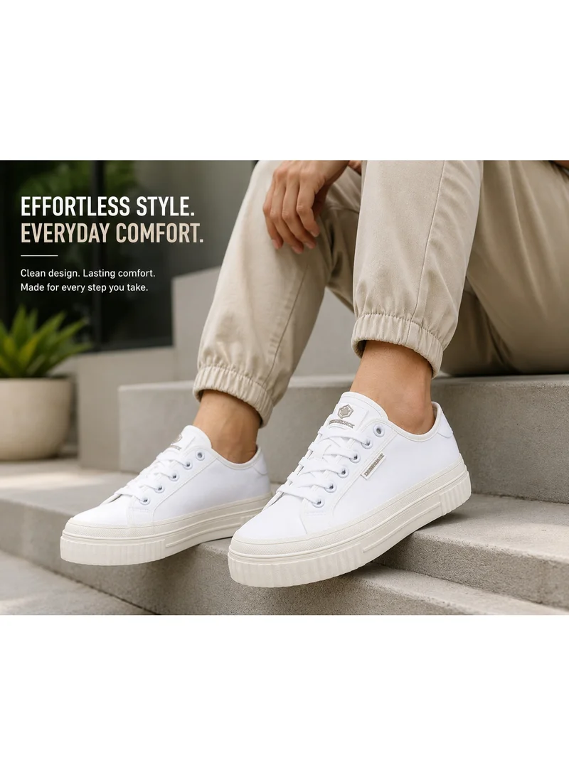 Lumberjack  Lumberjack Anya Women Sneakers White Denim – Lightweight Breathable Casual Shoes for Women | Best Price UAE