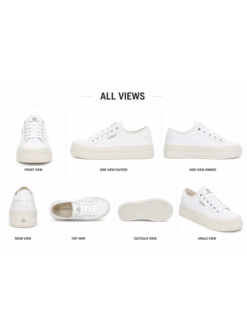 Lumberjack  Lumberjack Anya Women Sneakers White Denim – Lightweight Breathable Casual Shoes for Women | Best Price UAE