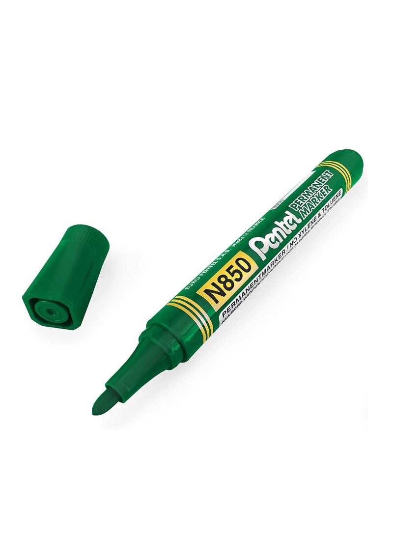 Pentel 3-Piece Permanent Marker Bullet Tip Green Ink - Image 2