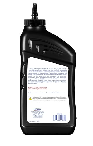 ACDelco GM Original Equipment 10-4108 Dexron 75W-90 Gear Oil - 32 oz - Image 2