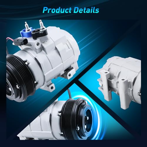 BDELI AC Compressor Compatible with 2007-2014 Ford Expedition, Lincoln Navigator, 2007-2014 Ford F-150, 2007-2009 Ford F-250, 2007-2010 F-250 F-350 F-450 F-550 Super Duty, 2007-2008 Lincoln Mark LT - Image 3