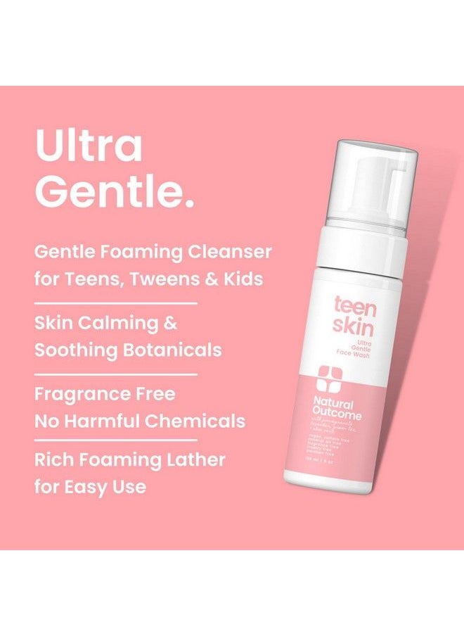 natural outcome Teen Skin Ultra Gentle Kids Face Wash : Daily Soothing Kid Facial Wash : Natural Nontoxic Ingredients : For Teens Preteens & Kids Looking To Prevent Acne : Fragrance Free : 5 Oz  - Image 3