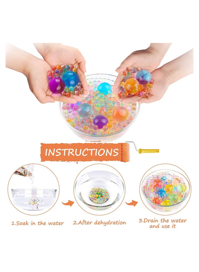 Cutie Cute - Water Beads Pack (30000 Small Water Beads /150 Large Jumbo Water beads/15 Balloons) Mixed Jelly Beads Water Gel Balls,Sensory Toys and Decoration - Image 1